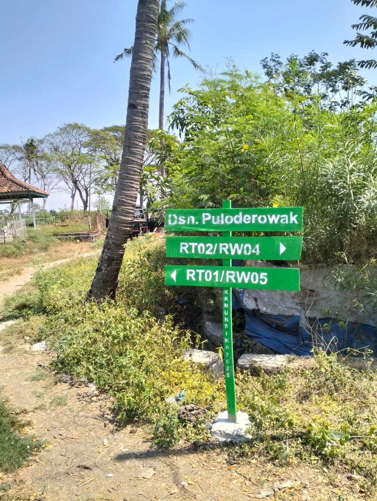 Program SIG-LINE Tata Wilayah Desa melalui Pemasangan dan Perbaikan Plang Jalan